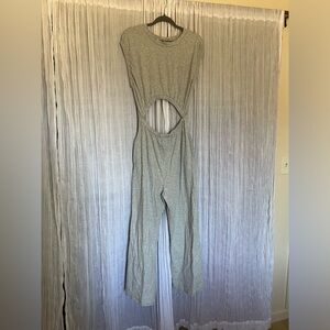 Free People Grey cutout jumpsuit
